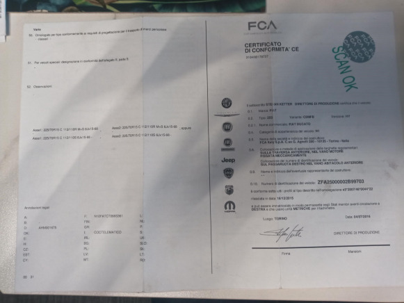Camionnette Fiat Ducato H2L2 (2017-81650 km-VIN:ZFA25000002B99703)) - Avtomobil: slika 4 Camionnette Fiat Ducato H2L2 (2017-81650 km-VIN:ZFA25000002B99703)) - Avtomobil: slika 4