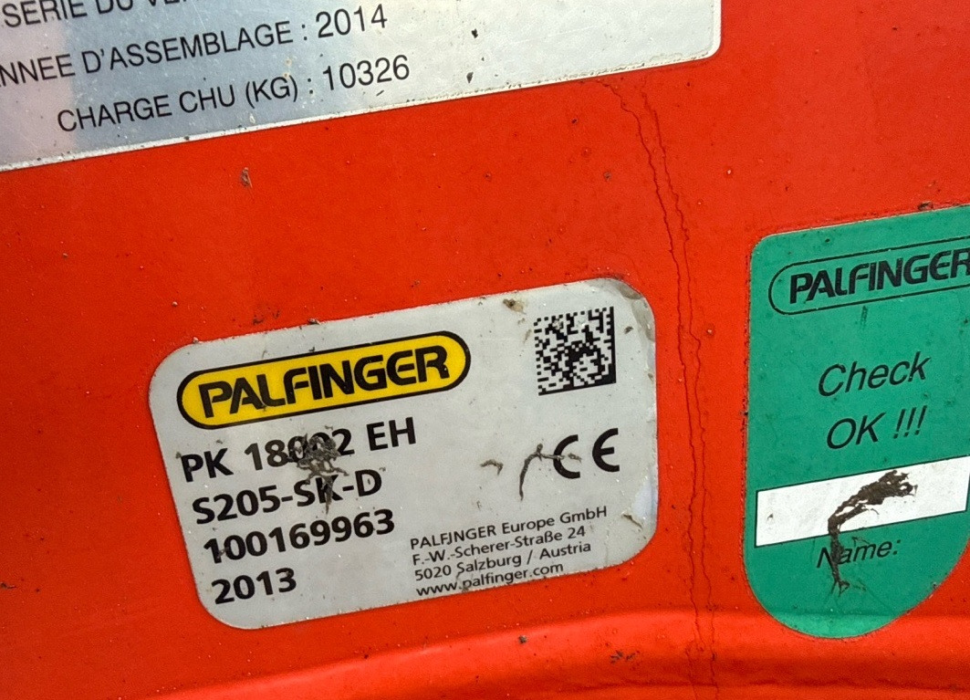 PALFINGER PK 18002-EH C crane, remote, extra functions, year 2013 - Paletno dvigalo: slika 4 PALFINGER PK 18002-EH C crane, remote, extra functions, year 2013 - Paletno dvigalo: slika 4