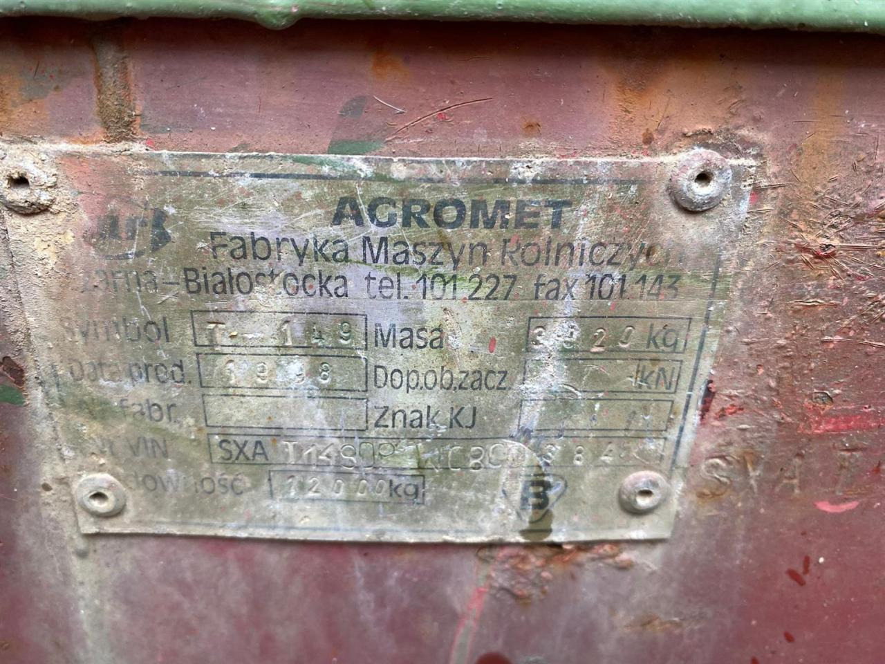 Agromet T-149 - Kiper prikolica: slika 3 Agromet T-149 - Kiper prikolica: slika 3