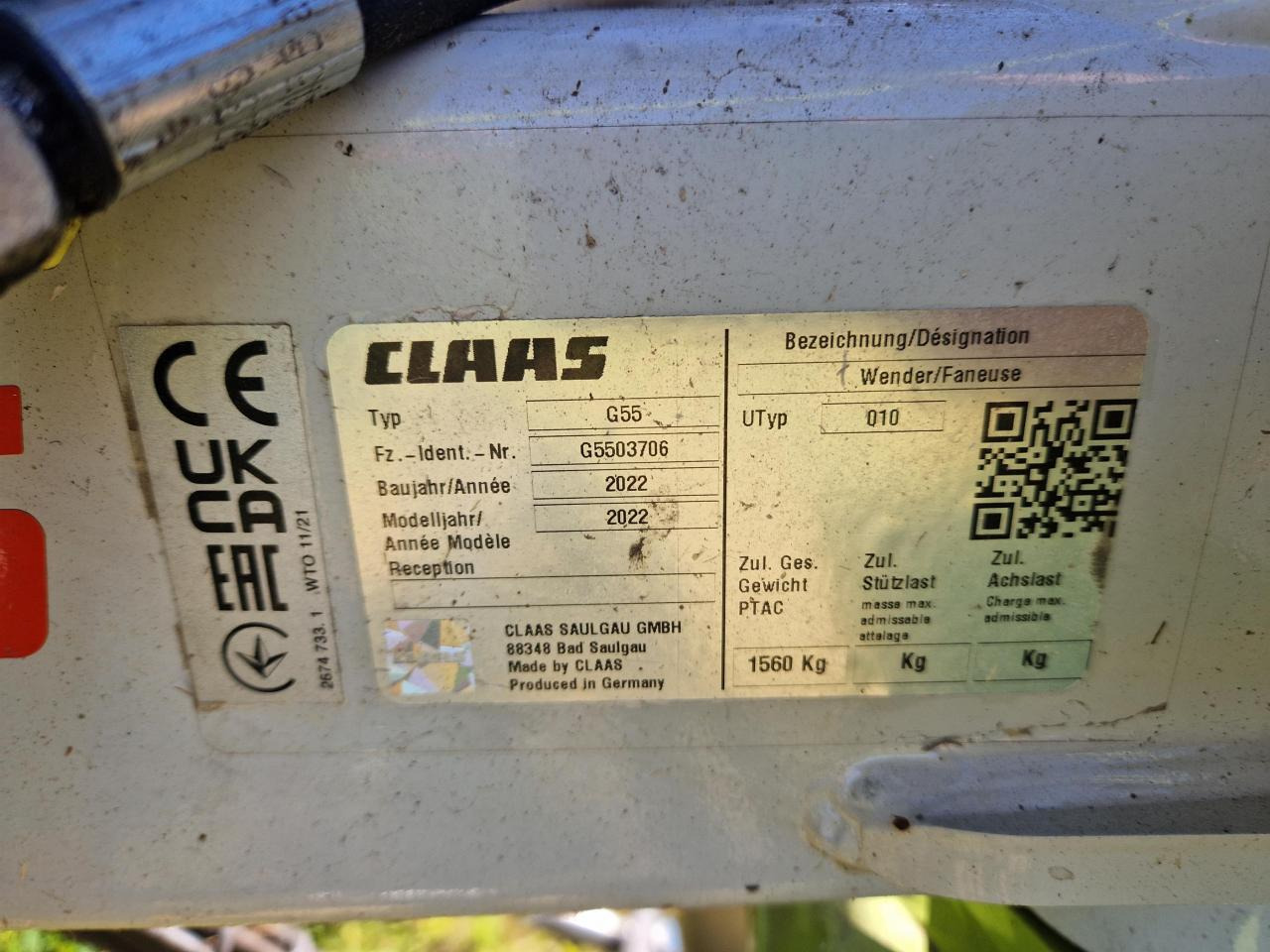 CLAAS Volto 1100 - Obračalnik/ Zgrabljalnik: slika 2 CLAAS Volto 1100 - Obračalnik/ Zgrabljalnik: slika 2