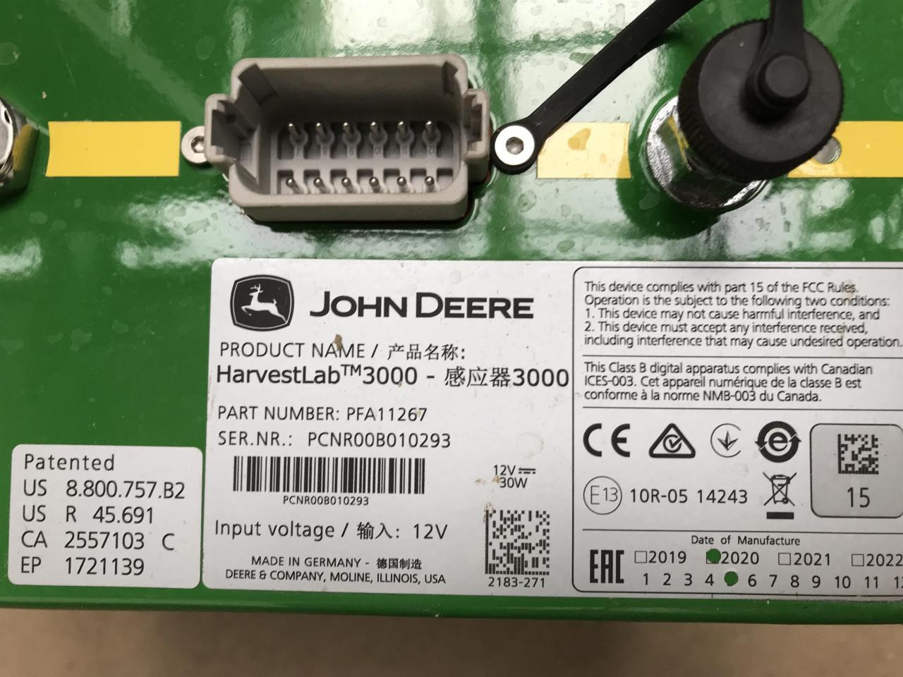 John Deere HarvestLab 3000 - Navigacijski sistem za Kmetijski stroj: slika 5 John Deere HarvestLab 3000 - Navigacijski sistem za Kmetijski stroj: slika 5
