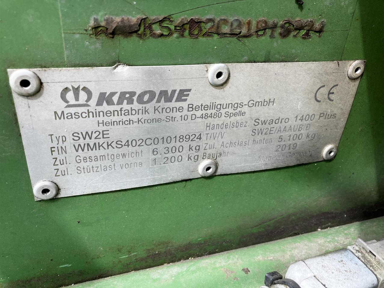 Krone Swadro 1400 Plus lizing Krone Swadro 1400 Plus: slika 11