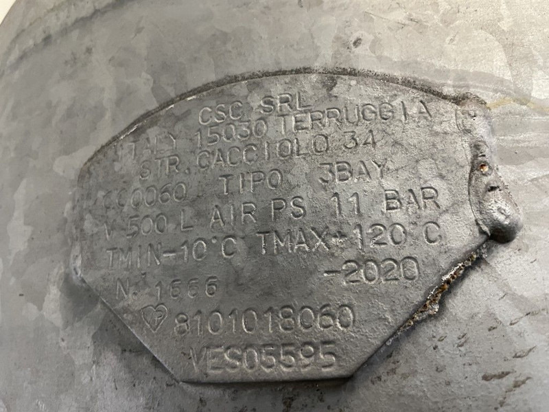 Atlas-Copco 500 Liter Gegalvaniseerde Verticale luchtketel 11 Bar (1 stuks) - Zračni kompresor: slika 5 Atlas-Copco 500 Liter Gegalvaniseerde Verticale luchtketel 11 Bar (1 stuks) - Zračni kompresor: slika 5