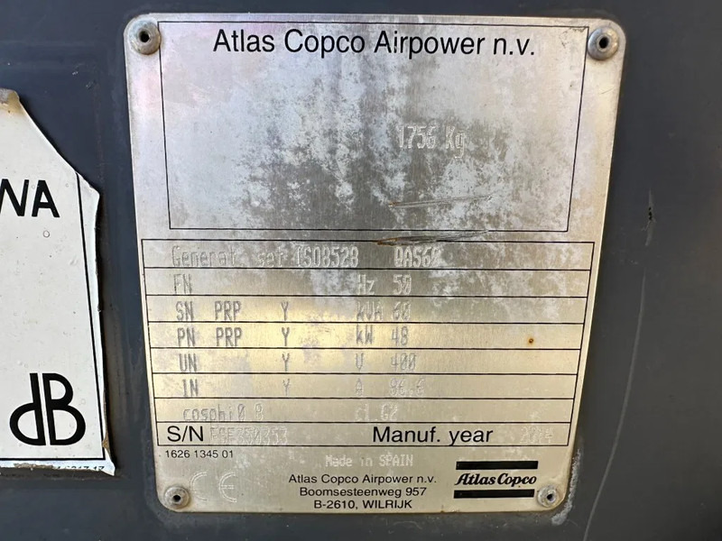 Atlas-Copco QAS 60 Perkins Leroy Somer 60 kVA Silent Rental generatorset - Generator: slika 4 Atlas-Copco QAS 60 Perkins Leroy Somer 60 kVA Silent Rental generatorset - Generator: slika 4