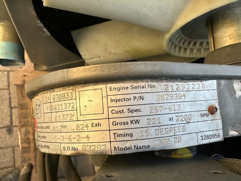 Cummins C300-20 Diesel Engine 300 PK / HP 6 cylinder Diesel motor - Motor za Oprema za rokovanje z materiali: slika 3 Cummins C300-20 Diesel Engine 300 PK / HP 6 cylinder Diesel motor - Motor za Oprema za rokovanje z materiali: slika 3