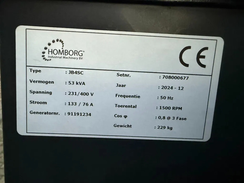 GENERATOR JB4SC Aftak As generatorset 53 kVA Trekker Aggregaat as New ! - Generator: slika 5 GENERATOR JB4SC Aftak As generatorset 53 kVA Trekker Aggregaat as New ! - Generator: slika 5