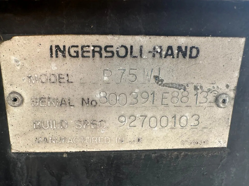 Ingersoll Rand P75W Lombardini 2.1 m3 / min 7 Bar Diesel Compressor - Zračni kompresor: slika 2 Ingersoll Rand P75W Lombardini 2.1 m3 / min 7 Bar Diesel Compressor - Zračni kompresor: slika 2
