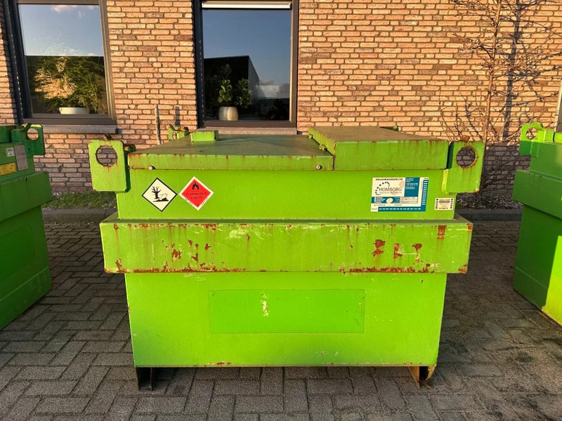 Kiwa IBC Steenbergen 750 liter Dieseltank met Handpomp Milieutank - Ladijski kontejner: slika 1 Kiwa IBC Steenbergen 750 liter Dieseltank met Handpomp Milieutank - Ladijski kontejner: slika 1