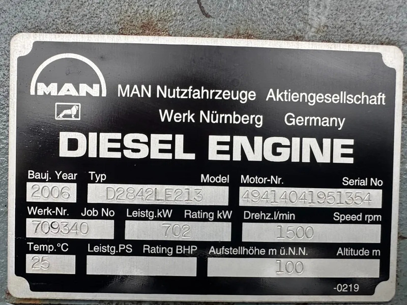 MAN MAN D2842 LE 213 met Leroy Somer 800 kVA Silent generatorset as New ! 410 hours ! - Generator: slika 3 MAN MAN D2842 LE 213 met Leroy Somer 800 kVA Silent generatorset as New ! 410 hours ! - Generator: slika 3