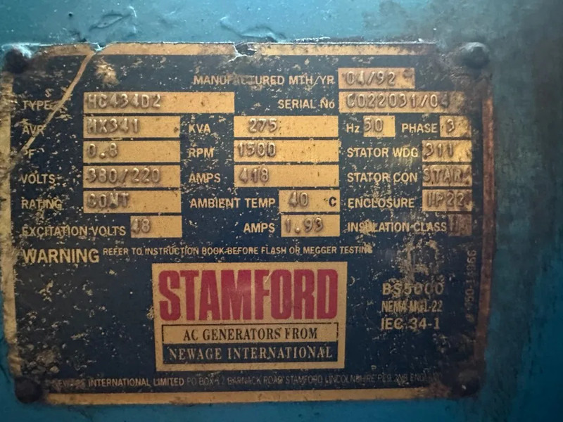 Generator MAN Stamford 275 kVA Silent Gas generatorset in container: slika 9