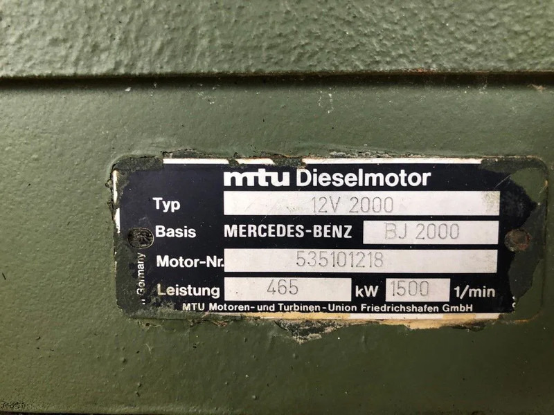 MTU 12V 2000 633 PK 12V 2000 633 PK Diesel Engine - Motor: slika 3 MTU 12V 2000 633 PK 12V 2000 633 PK Diesel Engine - Motor: slika 3