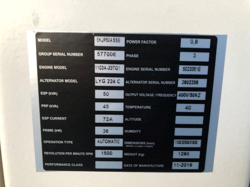 Perkins 50 kVA Silent generatorset New ! - Generator: slika 5 Perkins 50 kVA Silent generatorset New ! - Generator: slika 5