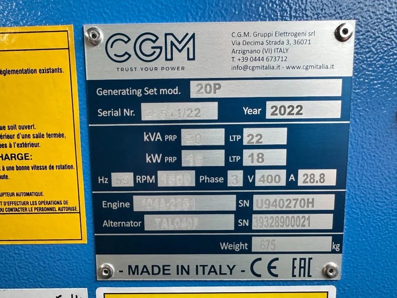 Perkins Leroy Somer 22 kVA Silent noodstroom systeem generatorset NSA ATS New ! - Generator: slika 3 Perkins Leroy Somer 22 kVA Silent noodstroom systeem generatorset NSA ATS New ! - Generator: slika 3