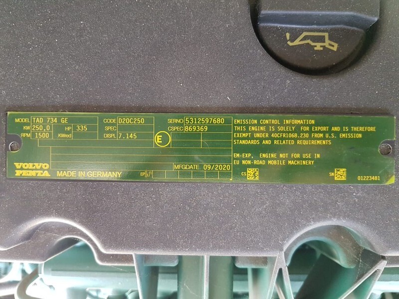 Volvo 275 kVA TAD 734 GE Stamford Supersilent generatorset New ! - Generator: slika 5 Volvo 275 kVA TAD 734 GE Stamford Supersilent generatorset New ! - Generator: slika 5