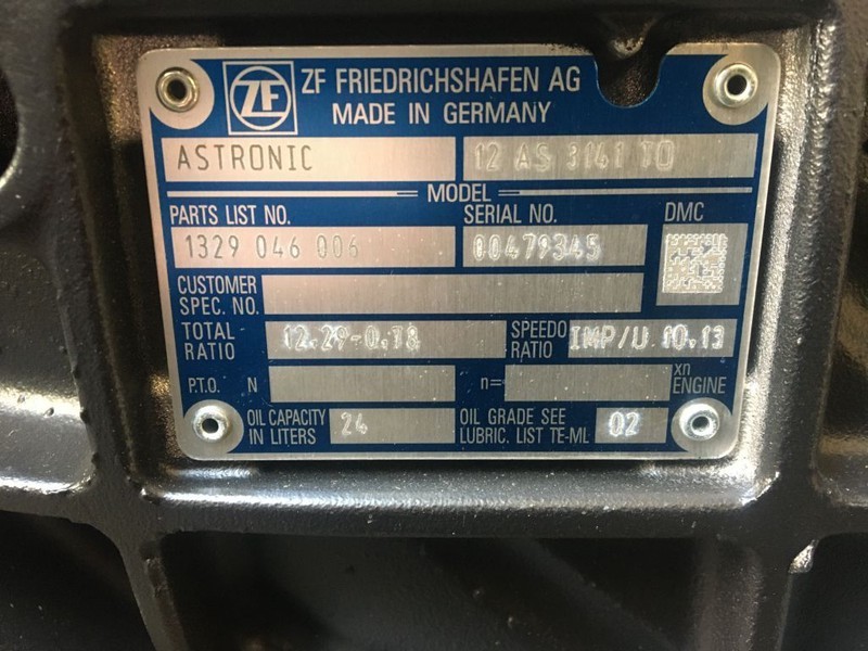 DAF Versnellingsbak ZF 12 AS 3141 TO 12,29 - 0,78 INTARDER - Menjalnik: slika 3 DAF Versnellingsbak ZF 12 AS 3141 TO 12,29 - 0,78 INTARDER - Menjalnik: slika 3
