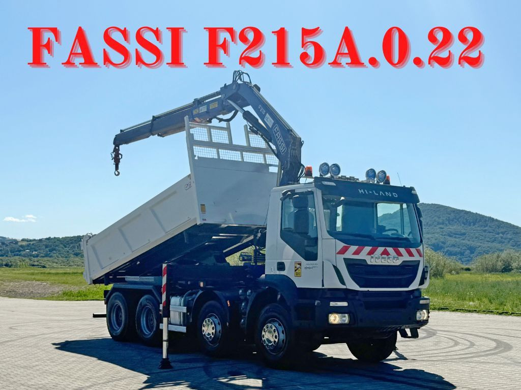 Iveco TRAKKER 450 * FASSI F215A.0.22 + FUNK / 8x4 *TOP - Tovornjak prekucnik, Tovornjak z dvigalom: slika 1 Iveco TRAKKER 450 * FASSI F215A.0.22 + FUNK / 8x4 *TOP - Tovornjak prekucnik, Tovornjak z dvigalom: slika 1