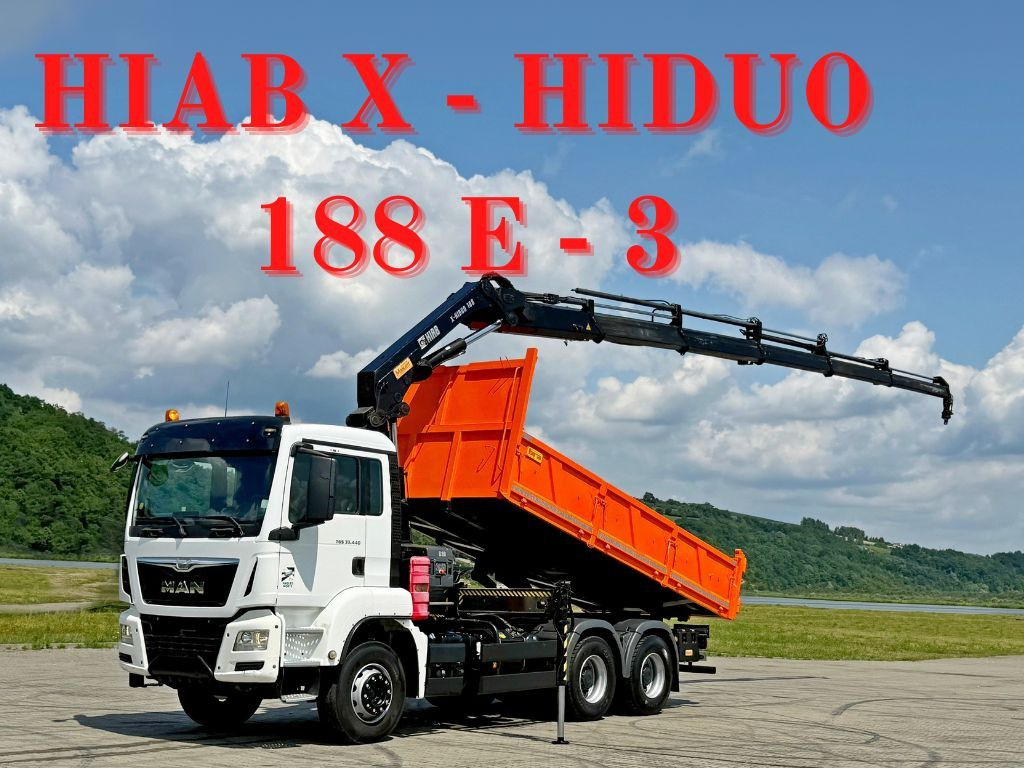 MAN TGS 33.440 * HIAB X-HIDUO 188 E-5 + FUNK * 6x4 - Tovornjak z dvigalom: slika 1 MAN TGS 33.440 * HIAB X-HIDUO 188 E-5 + FUNK * 6x4 - Tovornjak z dvigalom: slika 1