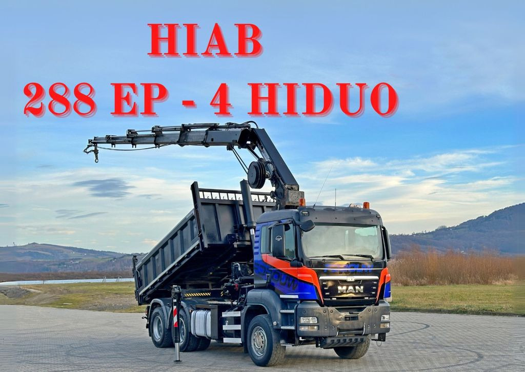 MAN TGS 33.480 * HIAB 288 EP - 4 HIDUO/ FUNK * 6x4 MAN TGS 33.480 * HIAB 288 EP - 4 HIDUO/ FUNK * 6x4 - Tovornjak z dvigalom, Tovornjak prekucnik: slika 1 MAN TGS 33.480 * HIAB 288 EP - 4 HIDUO/ FUNK * 6x4 MAN TGS 33.480 * HIAB 288 EP - 4 HIDUO/ FUNK * 6x4 - Tovornjak z dvigalom, Tovornjak prekucnik: slika 1