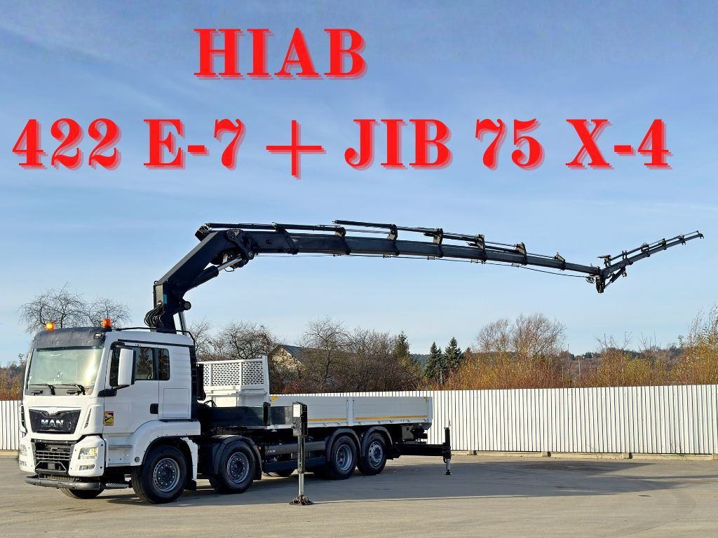 MAN TGS 35.440* HIAB 422 E-7 + JIB 75 X-4 + FUNK - Tovornjak z dvigalom: slika 1 MAN TGS 35.440* HIAB 422 E-7 + JIB 75 X-4 + FUNK - Tovornjak z dvigalom: slika 1