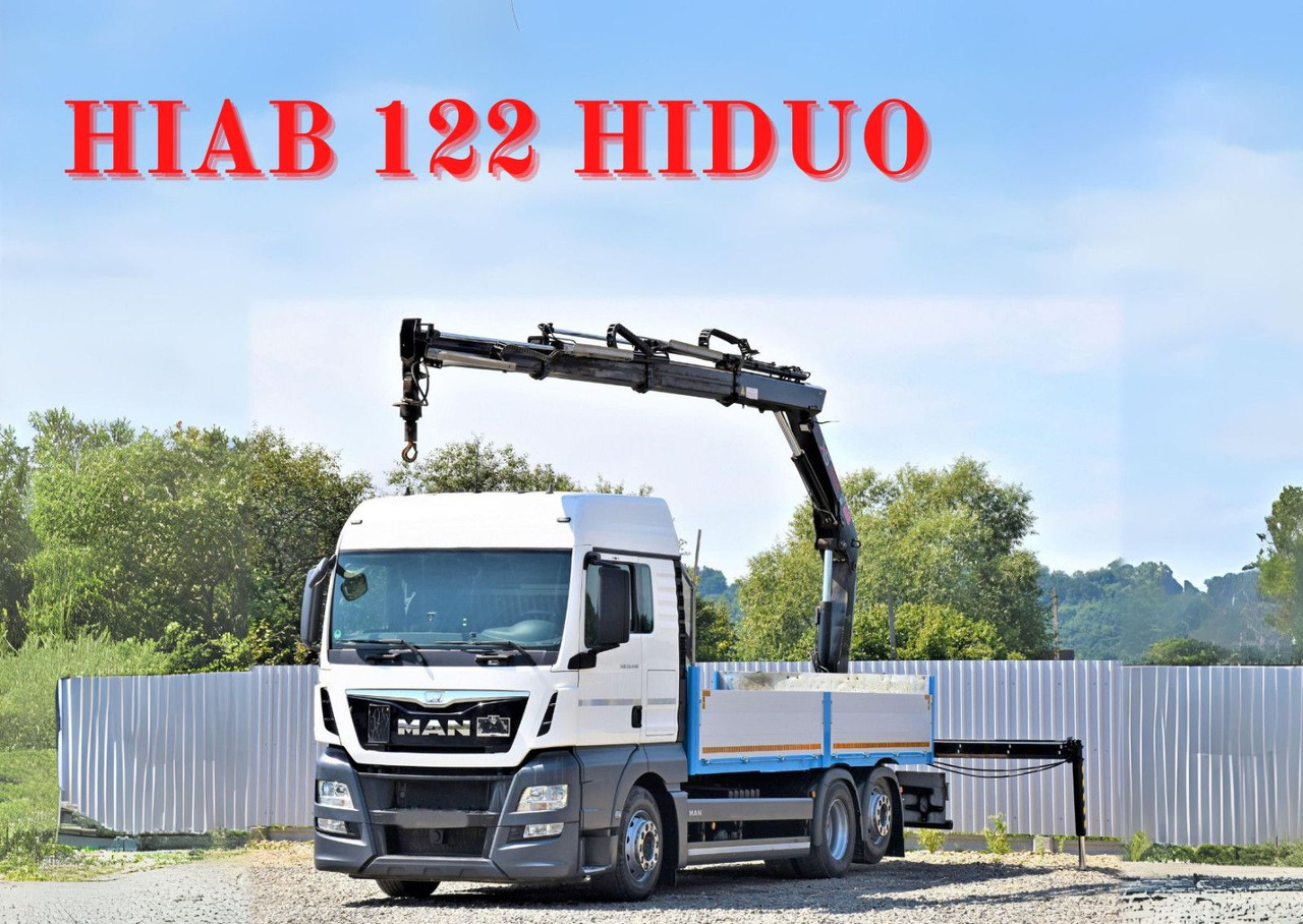 MAN TGX 26.440 Pritsche 6,20 m+HIAB 122 HIDUO/FUNK - Tovornjak z dvigalom: slika 1 MAN TGX 26.440 Pritsche 6,20 m+HIAB 122 HIDUO/FUNK - Tovornjak z dvigalom: slika 1