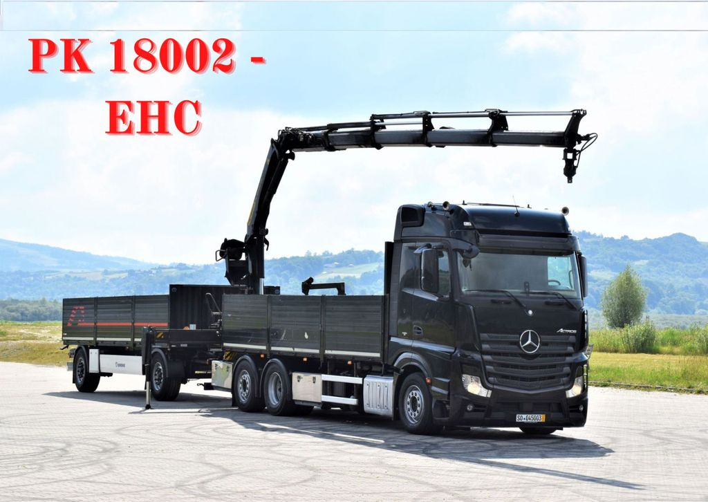 Mercedes-Benz ACTROS 2542 + PK18002-EH C/FUNK + Anhänger! - Tovornjak z dvigalom, Tovornjak s kesonom: slika 1 Mercedes-Benz ACTROS 2542 + PK18002-EH C/FUNK + Anhänger! - Tovornjak z dvigalom, Tovornjak s kesonom: slika 1