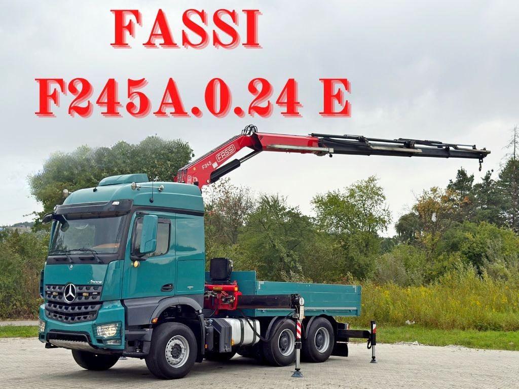 Mercedes-Benz AROCS 2548* FASSI F245A.0.24 E + FUNK / 6x4 *TOP - Tovornjak z dvigalom: slika 1 Mercedes-Benz AROCS 2548* FASSI F245A.0.24 E + FUNK / 6x4 *TOP - Tovornjak z dvigalom: slika 1