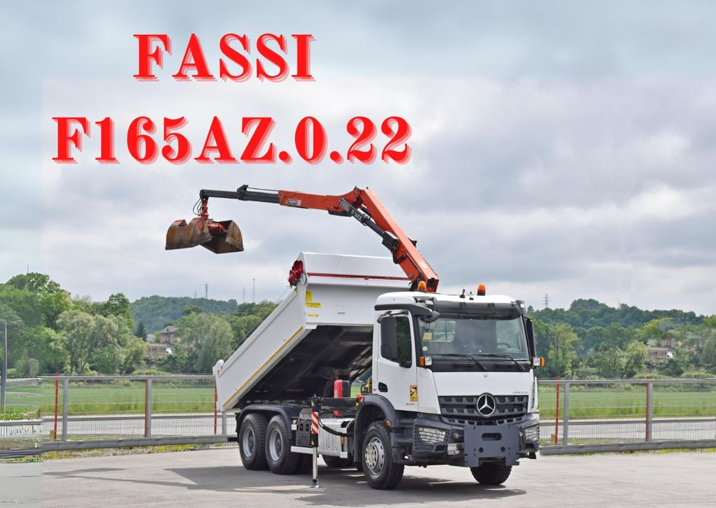 Mercedes-Benz AROCS 2635* FASSI F165AZ.0.22 + FUNK * 6x4 Mercedes-Benz AROCS 2635* FASSI F165AZ.0.22 + FUNK * 6x4 - Tovornjak z dvigalom, Tovornjak prekucnik: slika 1 Mercedes-Benz AROCS 2635* FASSI F165AZ.0.22 + FUNK * 6x4 Mercedes-Benz AROCS 2635* FASSI F165AZ.0.22 + FUNK * 6x4 - Tovornjak z dvigalom, Tovornjak prekucnik: slika 1