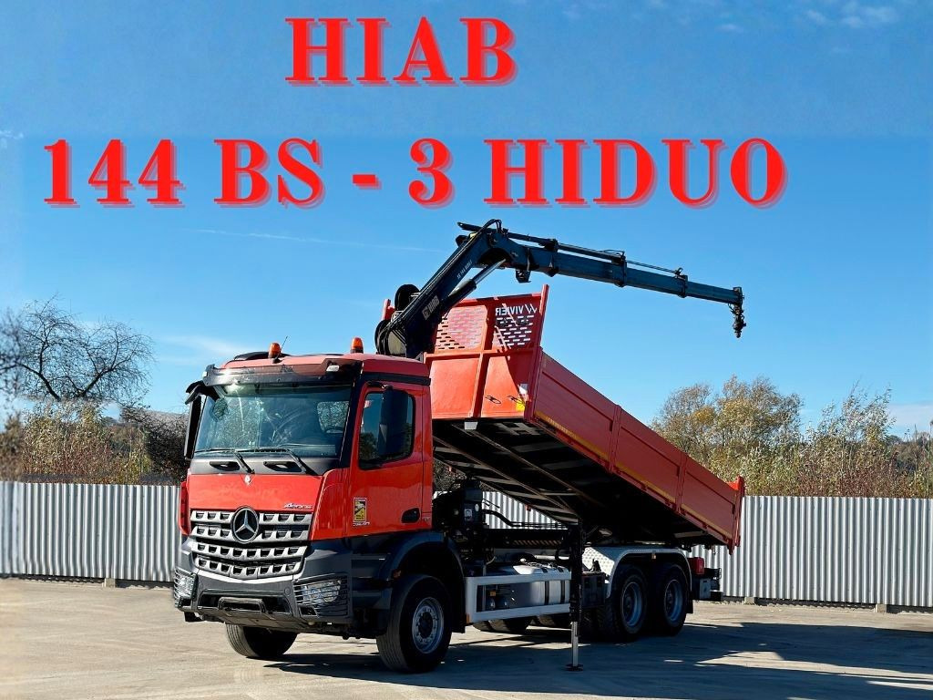 Mercedes-Benz AROCS 2640 *HIAB 144 BS - 3/FUNK + * 6x4 - Tovornjak z dvigalom: slika 1 Mercedes-Benz AROCS 2640 *HIAB 144 BS - 3/FUNK + * 6x4 - Tovornjak z dvigalom: slika 1