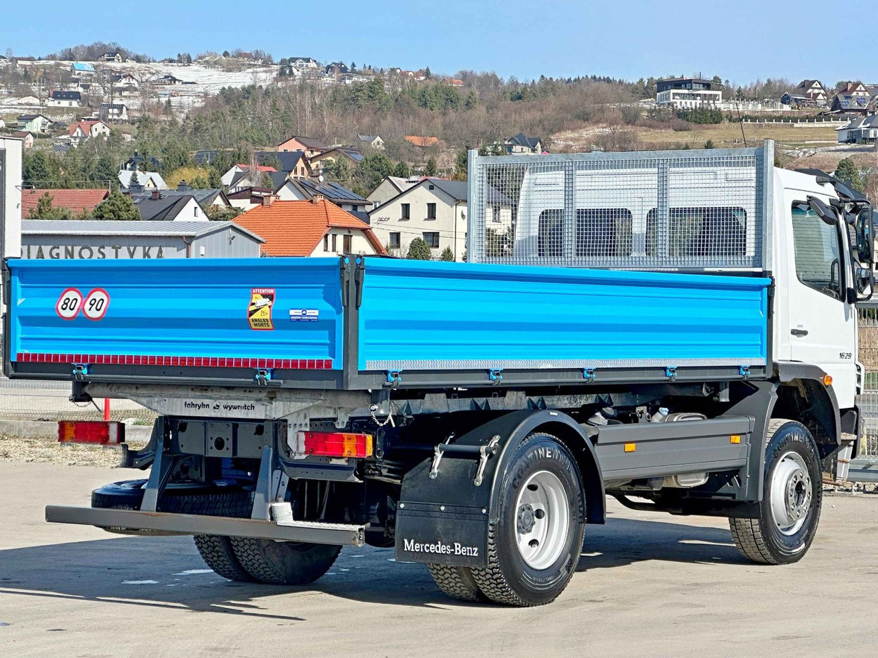 Nov Tovornjak prekucnik, Tovornjak z dvigalom Mercedes-Benz AXOR 1629 * KIPPER 4,80 m * 4x4 * TOPZUSTAND: slika 7
