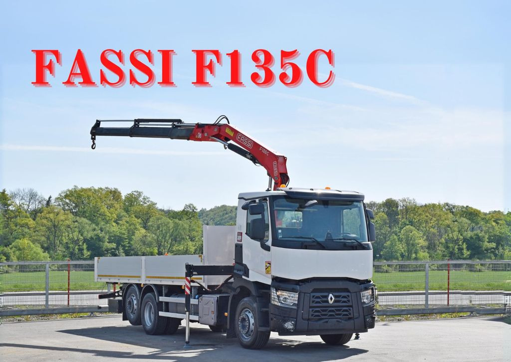Renault C 380 * PRITSCHE 7,05 m* FASSI F 135C + FUNK - Tovornjak z dvigalom: slika 1 Renault C 380 * PRITSCHE 7,05 m* FASSI F 135C + FUNK - Tovornjak z dvigalom: slika 1