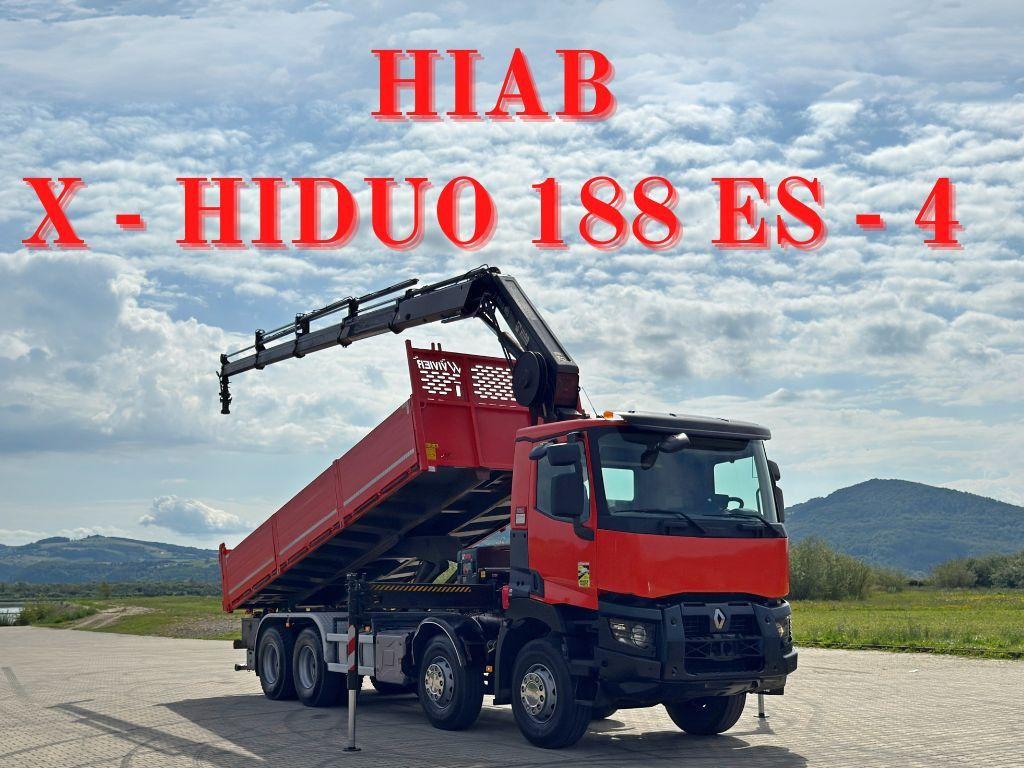 Renault C 430 *KIPPER 6,80m* HIAB X-HIDUO 188 ES-4 * 8x4 - Tovornjak prekucnik, Tovornjak z dvigalom: slika 1 Renault C 430 *KIPPER 6,80m* HIAB X-HIDUO 188 ES-4 * 8x4 - Tovornjak prekucnik, Tovornjak z dvigalom: slika 1