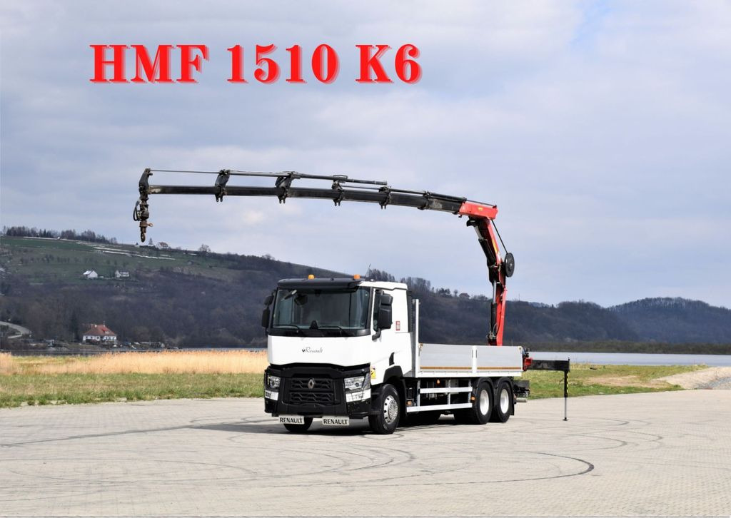Renault C 460 * HMF 1510 K6 + FUNK * 6x4 - Tovornjak z dvigalom, Tovornjak s kesonom: slika 1 Renault C 460 * HMF 1510 K6 + FUNK * 6x4 - Tovornjak z dvigalom, Tovornjak s kesonom: slika 1