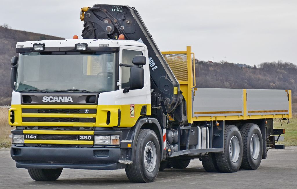 Scania 114 G 380 * PRITSCHE 6,10m * KRAN * 6x4 * TOP - Tovornjak z dvigalom, Tovornjak s kesonom: slika 4 Scania 114 G 380 * PRITSCHE 6,10m * KRAN * 6x4 * TOP - Tovornjak z dvigalom, Tovornjak s kesonom: slika 4