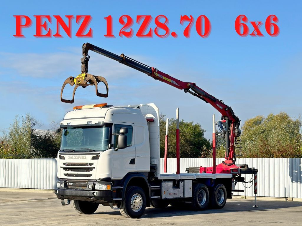 Scania G490* HOLZTRANSPORTER * PENZ 12Z8.70* 6x6 - Tovornjak z dvigalom: slika 1 Scania G490* HOLZTRANSPORTER * PENZ 12Z8.70* 6x6 - Tovornjak z dvigalom: slika 1