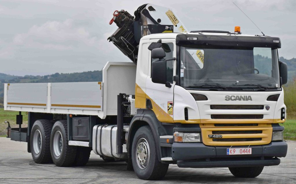 Scania P 420* PRITSCHE 6,40m * PK 29002+FUNK * 6x4 Scania P 420* PRITSCHE 6,40m * PK 29002+FUNK * 6x4 - Tovornjak z dvigalom, Tovornjak s kesonom: slika 4 Scania P 420* PRITSCHE 6,40m * PK 29002+FUNK * 6x4 Scania P 420* PRITSCHE 6,40m * PK 29002+FUNK * 6x4 - Tovornjak z dvigalom, Tovornjak s kesonom: slika 4