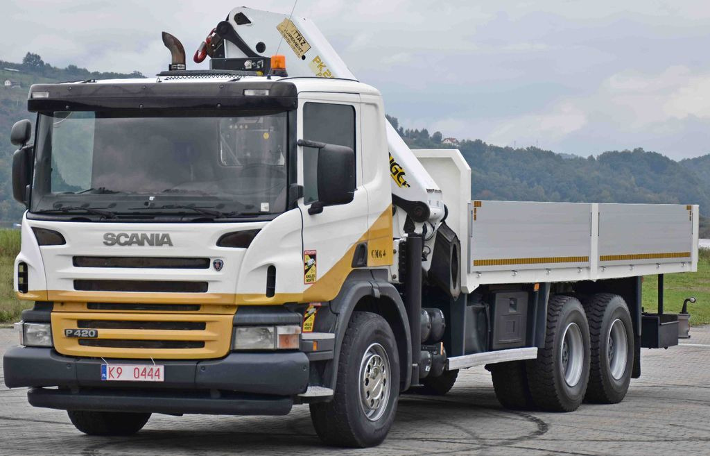 Scania P 420* PRITSCHE 6,40m * PK 29002+FUNK * 6x4 Scania P 420* PRITSCHE 6,40m * PK 29002+FUNK * 6x4 - Tovornjak z dvigalom, Tovornjak s kesonom: slika 3 Scania P 420* PRITSCHE 6,40m * PK 29002+FUNK * 6x4 Scania P 420* PRITSCHE 6,40m * PK 29002+FUNK * 6x4 - Tovornjak z dvigalom, Tovornjak s kesonom: slika 3