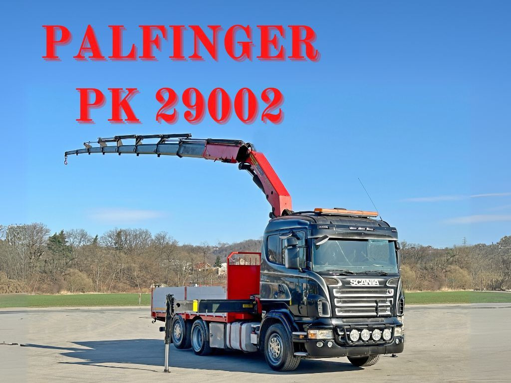 Scania P450 *PRITSCHE 5,05m * PK 29002/FUNK *TOPZUSTAND - Tovornjak z dvigalom: slika 1 Scania P450 *PRITSCHE 5,05m * PK 29002/FUNK *TOPZUSTAND - Tovornjak z dvigalom: slika 1
