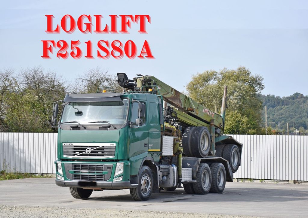 Volvo FH 500 * LOGLIFT F251 S80A + Anhänger /6x4 - Tovornjak za prevoz lesa, Tovornjak z dvigalom: slika 1 Volvo FH 500 * LOGLIFT F251 S80A + Anhänger /6x4 - Tovornjak za prevoz lesa, Tovornjak z dvigalom: slika 1