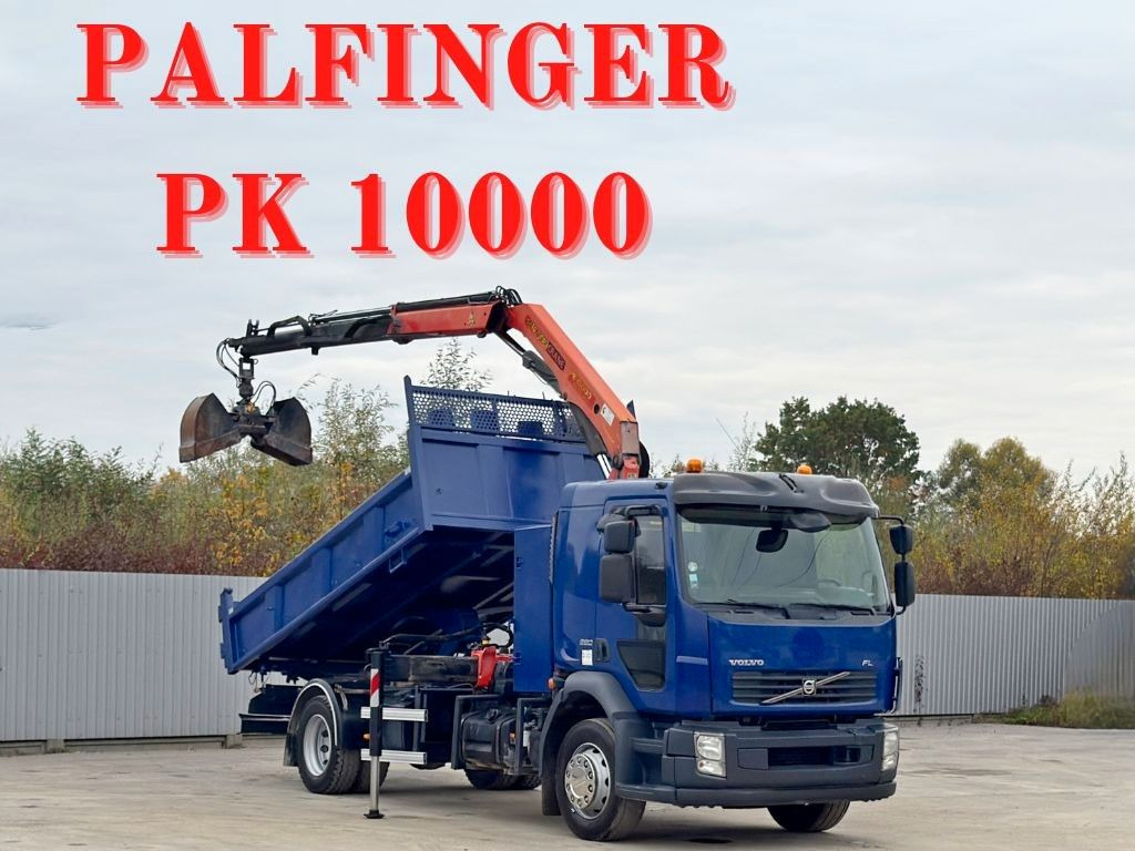 Volvo FL280 KIPPER 4,35m * PALFINGER PK 10000 + FUNK - Tovornjak z dvigalom: slika 1 Volvo FL280 KIPPER 4,35m * PALFINGER PK 10000 + FUNK - Tovornjak z dvigalom: slika 1
