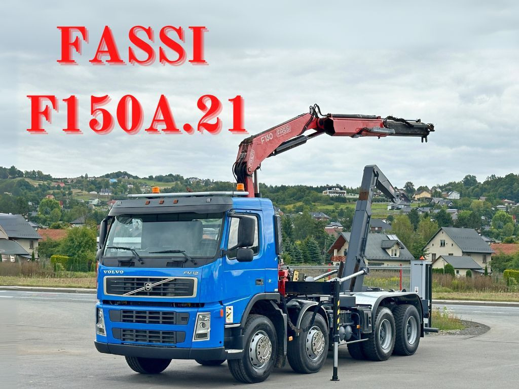 Volvo FM 12.420 * FASSI F150A.21 * 8x4 * TOP - Kotalni prekucni tovornjak, Tovornjak z dvigalom: slika 1 Volvo FM 12.420 * FASSI F150A.21 * 8x4 * TOP - Kotalni prekucni tovornjak, Tovornjak z dvigalom: slika 1