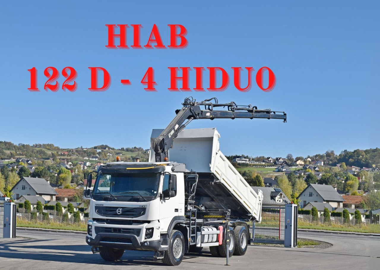Volvo FMX 410 Kipper 5,20m*HIAB 122 D-4 HIDUO/FUNK*6x4 - Tovornjak z dvigalom: slika 1 Volvo FMX 410 Kipper 5,20m*HIAB 122 D-4 HIDUO/FUNK*6x4 - Tovornjak z dvigalom: slika 1
