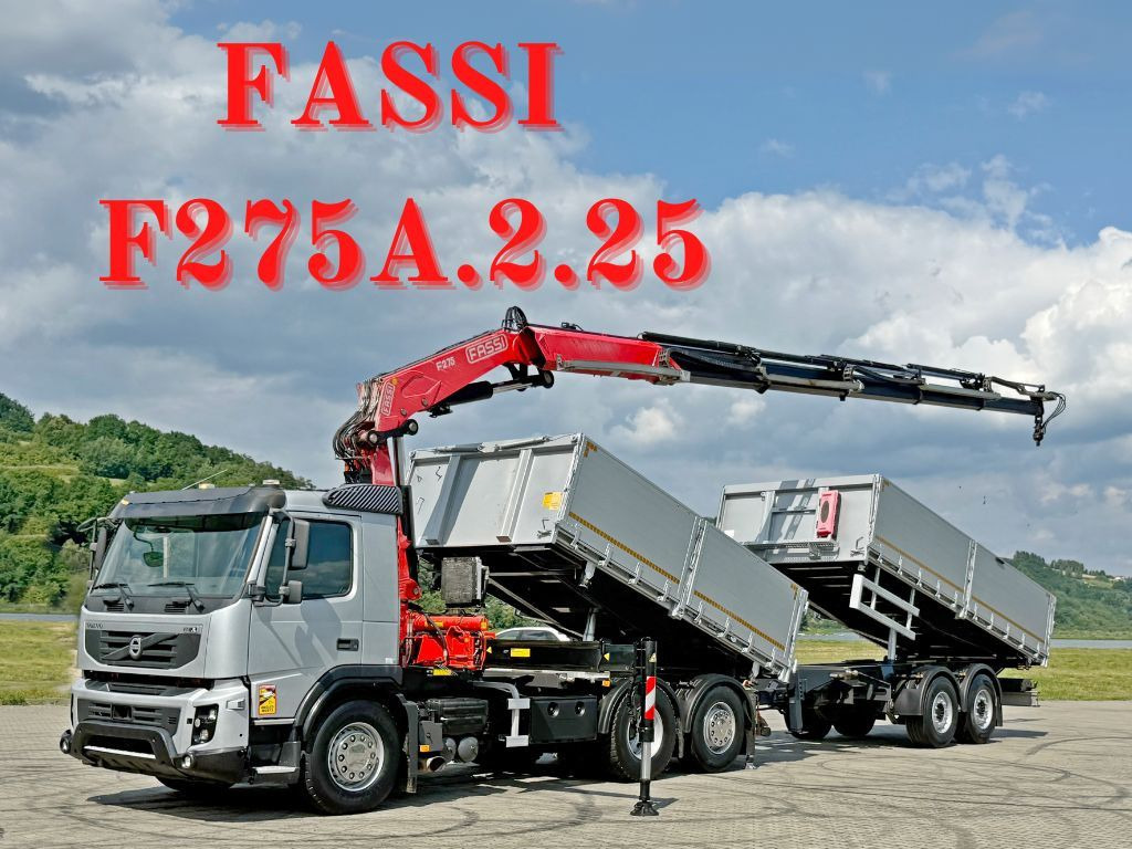 Volvo FMX 420* FASSI F275.2.25 + FUNK + Anhänger / TOP - Tovornjak prekucnik, Tovornjak z dvigalom: slika 1 Volvo FMX 420* FASSI F275.2.25 + FUNK + Anhänger / TOP - Tovornjak prekucnik, Tovornjak z dvigalom: slika 1