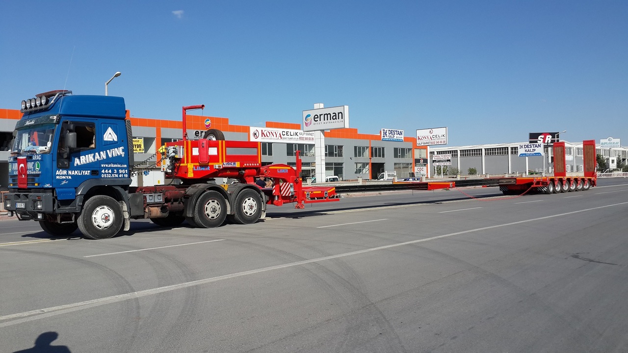 Nov Nizko noseča polprikolica za transport težkih strojev LIDER 2024 YEAR NEW MODELS containeer flatbes semi TRAILER FOR SALE: slika 6