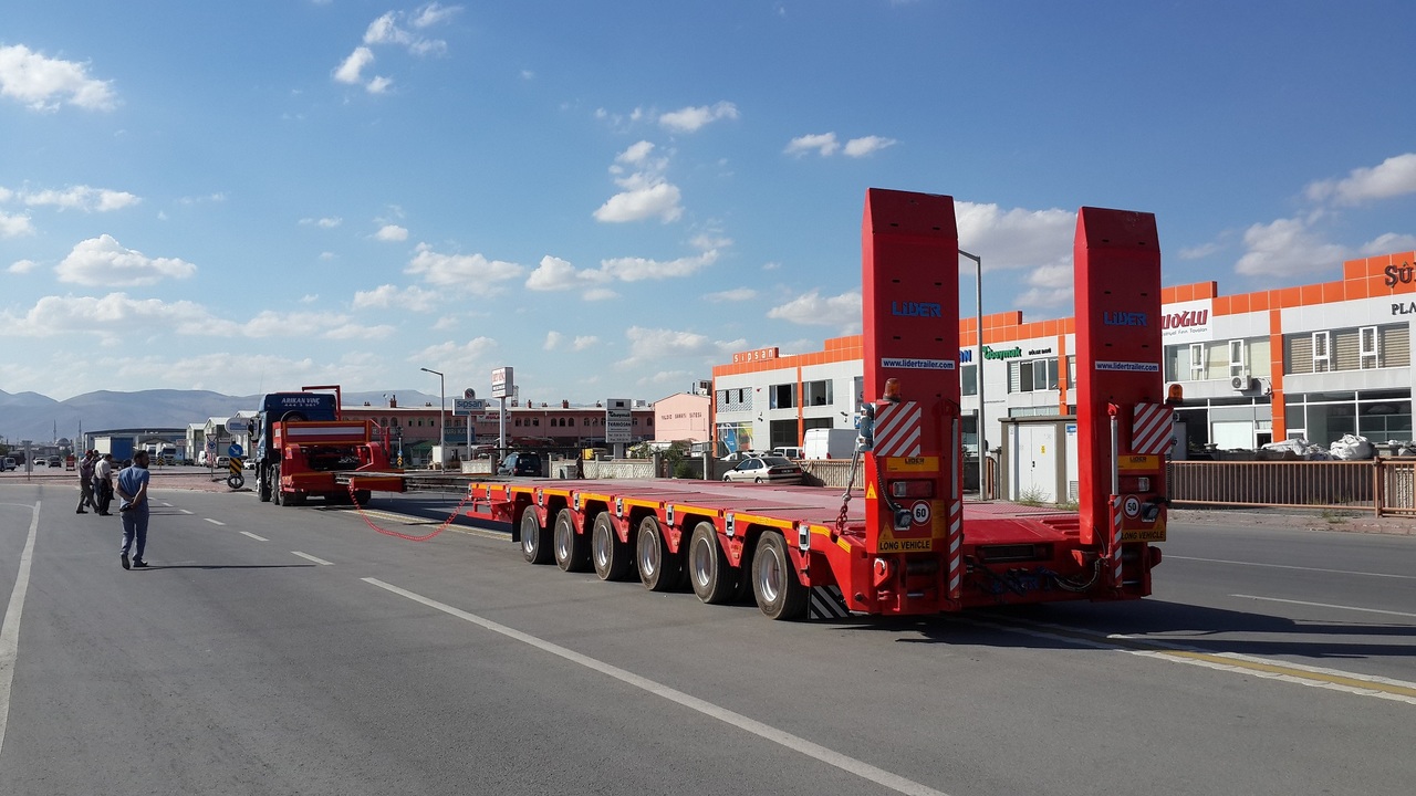 Nov Nizko noseča polprikolica za transport težkih strojev LIDER 2024 YEAR NEW MODELS containeer flatbes semi TRAILER FOR SALE: slika 10