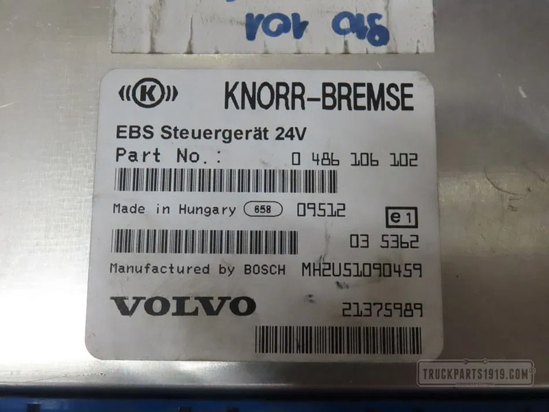 Volvo 21375989 EBS regeleenheid Volvo - ECU za Tovornjak: slika 2 Volvo 21375989 EBS regeleenheid Volvo - ECU za Tovornjak: slika 2