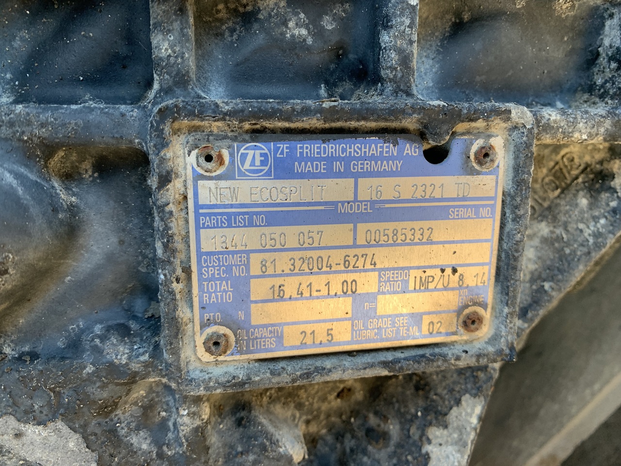 GEARBOX MAN TGX ZF16S2321 TD (WITH INTARTER) - Menjalnik in deli za Tovornjak: slika 3 GEARBOX MAN TGX ZF16S2321 TD (WITH INTARTER) - Menjalnik in deli za Tovornjak: slika 3