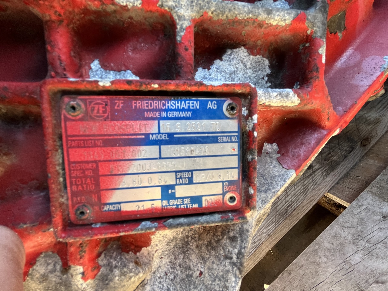 GEARBOX ZF 16S2521-INTARTER MAN TGA - Menjalnik za Tovornjak: slika 5 GEARBOX ZF 16S2521-INTARTER MAN TGA - Menjalnik za Tovornjak: slika 5