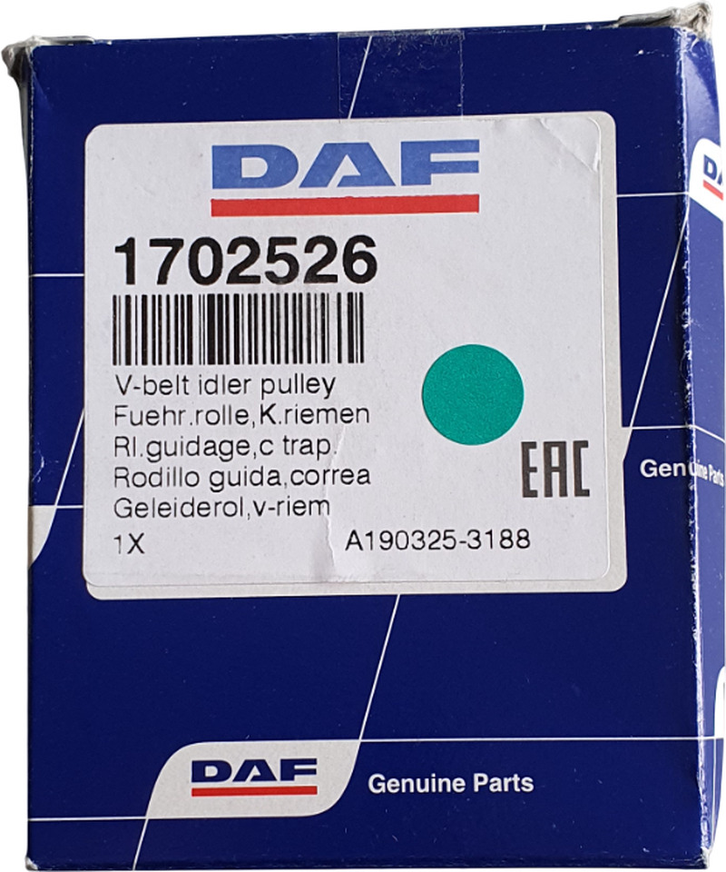 DAF SPANROL MET POLY-V RIEMSET 8-RIB (8PK) | 1706837 - Napenjalec jermena za Tovornjak: slika 3 DAF SPANROL MET POLY-V RIEMSET 8-RIB (8PK) | 1706837 - Napenjalec jermena za Tovornjak: slika 3