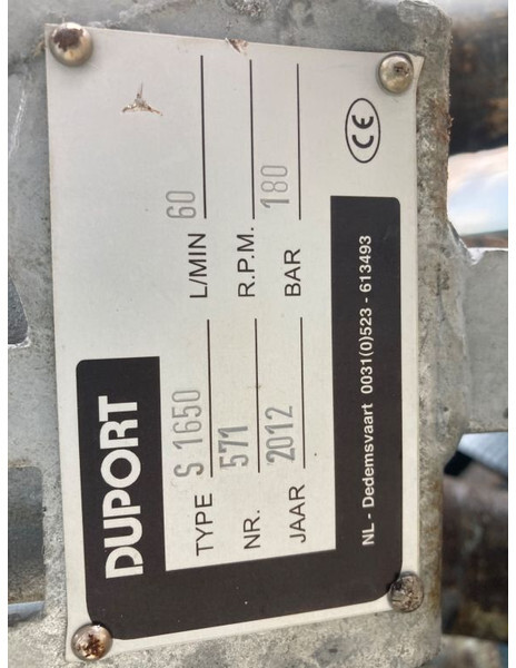 Duport S 1650 - Škropilnica montirana na traktor: slika 3 Duport S 1650 - Škropilnica montirana na traktor: slika 3