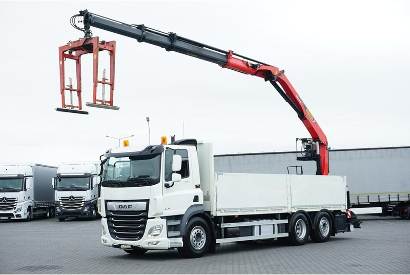 DAF CF / 480 / 6 X 2 / SKRZYNIOWY + HDS / PALFINGER PK 22 001L / OŚ - Tovornjak s kesonom, Tovornjak z dvigalom: slika 1 DAF CF / 480 / 6 X 2 / SKRZYNIOWY + HDS / PALFINGER PK 22 001L / OŚ - Tovornjak s kesonom, Tovornjak z dvigalom: slika 1